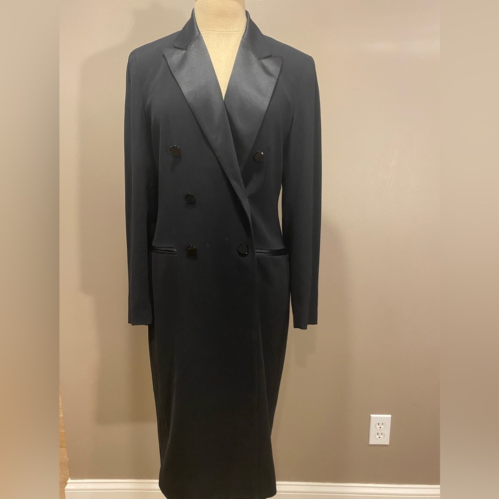 Black Lauren Ralph Lauren coat dress, size 6